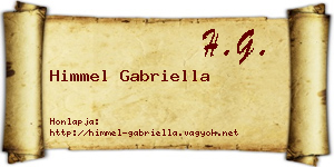 Himmel Gabriella névjegykártya