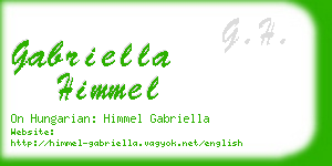 gabriella himmel business card